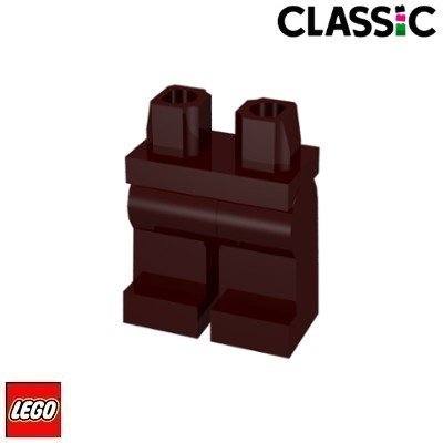 LEGO® 970C00 Nohy bez potisku Tmavě-Hnědá – Hledejceny.cz