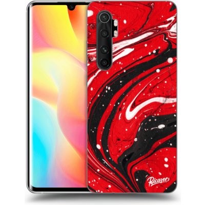 Pouzdro Picasee silikonové Xiaomi Mi Note 10 Lite - Red black čiré – Zbozi.Blesk.cz
