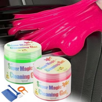 JiaTeums Car Cleaning Gel, 2 kusy 160g Keyboard Cleaning Edge Car Slime Cleaner Mass pro – Zboží Dáma
