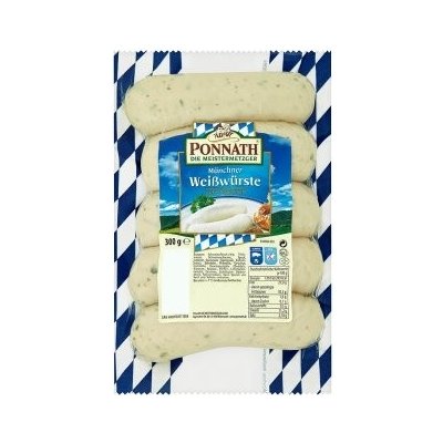 Ponnath Die Meistermetzger Mnichovská bílá klobása 300g – Sleviste.cz