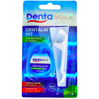 Dentamax dentální nit 50 m + 3 ks dentální párátka – Hledejceny.cz