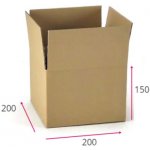 Obaly KREDO Kartonová krabice 200 x 200 x 150 cmmm 3VVL / čtvercové dno – Zboží Živě