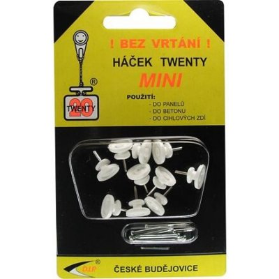 Háček Twenty MINI BÍLÝ 10ks 108204 – Hledejceny.cz