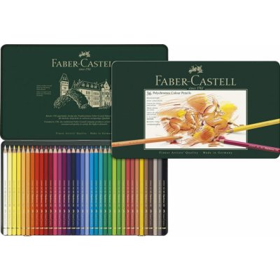 Faber-Castell 110036 Polychromos plechová krabička 36 ks – Zboží Mobilmania