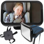 Wobell zrcátko pro pozorování dítěte 30 cm x 19 cm černé – Zboží Dáma