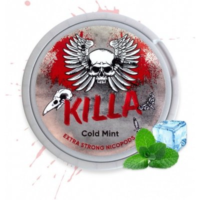 KILLA Nikotinové sáčky Cold Mint 16 g 20 ks – Zboží Dáma