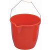 Úklidový kbelík Extera Plastový kbelík Manutan s výlevkou 12 l červený