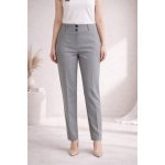 Synková Světle šedé společenské kalhoty s černými knoflíky Klasik – Sleviste.cz
