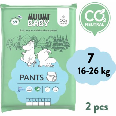 Muumi Baby Pants 7 XL 16-26 kg 2 ks