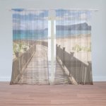 Sablio Záclony Chodníček na pláž: 2ks 150x250cm – Hledejceny.cz