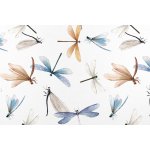 Darré Bavlněná látka Vážky - bílá š.160 bavlna – Zboží Dáma Darré Bavlněná látka Vážky - bílá š.160 bavlna – Zboží Dáma