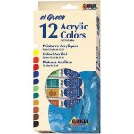 Sada akrylových barev El Greco 12 x 12 ml – Hledejceny.cz