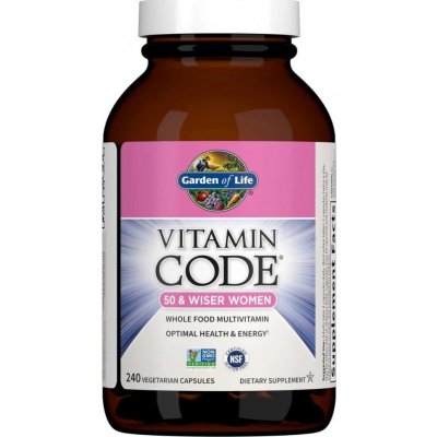 Garden of Life Raw Vitamin Code Women Multivitamín pro ženy 240 kapslí – Hledejceny.cz
