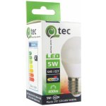 Qtec LED žárovka 5W E27 studená bílá – Zboží Živě