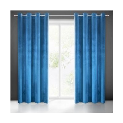 Dekorační jednobarevný velvet závěs s kroužky MY BEST 140x250 cm, granátová (cena za 1 kus) MyBestHome – Sleviste.cz