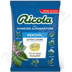 Ricola Mentol Extra silný bez cukru 75 g