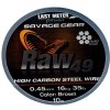 Rybářský vlasec Savage Gear Raw49 Uncoated Brown 10m 0,45mm