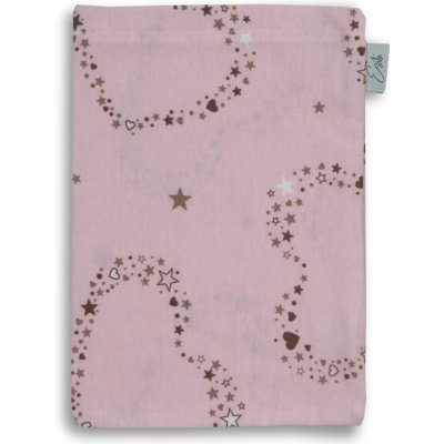 ESITO Bavlněná Jersey žínka Hvězdné srdce růžová 19 x 14 cm – Zboží Dáma