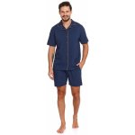 Dale pánské pyžamo krátké propínací tm.modré – Zboží Dáma