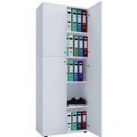 VCM Kancelářská skříň Lona, bílá š 70 × h 40 × v 184 cm – Hledejceny.cz
