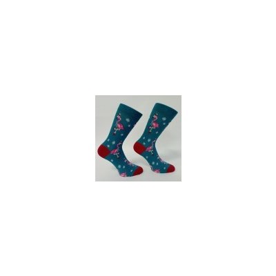 Vzorované ponožky SALIN, Petrolejová