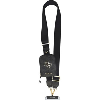 Guess Crossbody Popruh PU 4G Metal Logo + Peněženka Black – Zboží Živě