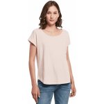 Build Your Brand tričko s prodlouženým zadním dílem Růžová – Zboží Mobilmania