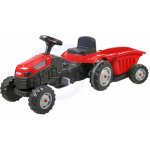 GoTrac MAXI šlapací traktor Farmer tichá kola s vlečkou