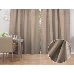 Biante Sametový závěs Velvet Premium SVP-042 Béžovohnědý - šířka 270 cm 270x190 cm – Hledejceny.cz