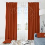 Látka Blackout UNI 130 cihlová na závěsy, polštářky - 50 x 50 cm – Hledejceny.cz