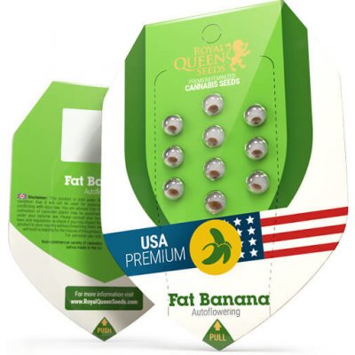 Royal Queen Seeds Fat Banana Auto semena neobsahují THC 1 ks – Sleviste.cz