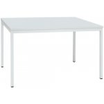 Jídelní stůl Manutan Expert se světle šedým podnožím RAL 7035 140 x 80 x 75 cm světle šedý – Zboží Dáma