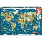 Ravensburger Mapa světa XXL 200 dílků – Hledejceny.cz