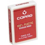 Copag Hrací karty 100% plastové Poker size Jumbo Index červené – Hledejceny.cz