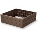 PROSPERPLAST Vyvýšený záhon BASE WOODY rustikální cihlový 75,6cm