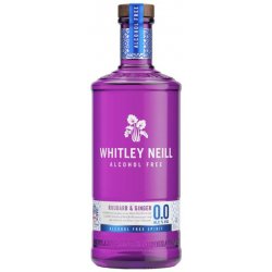 Whitley Neill rhubarb ginger gin ALCOHOL FREE 0% 0,7 l (holá láhev)