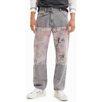Desigual jeansy Man Template 1 gris alquitran