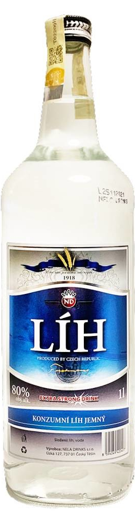 Ferdinand Konzumní Líh jemný 80% 1 l (holá láhev)