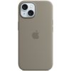 Pouzdro a kryt na mobilní telefon Apple iPhone 15 Silicone Case MagSafe Clay MT0Q3ZM/A