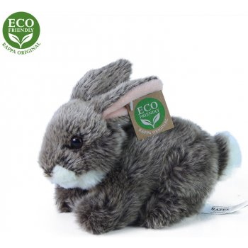 Eco-Friendly králík tmavě šedý ležící 17 cm