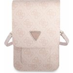 Pouzdro Guess PU 4G Triangle Logo Phone Bag růžové – Zboží Mobilmania