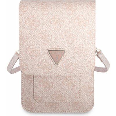 Pouzdro Guess PU 4G Triangle Logo Phone Bag růžové – Zbozi.Blesk.cz