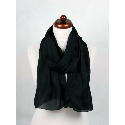 Hedvábná šála černá – Zbozi.Blesk.cz