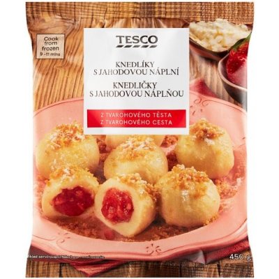 Tesco Knedlíky s jahodovou náplní 450 g – Zboží Dáma