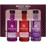 Whitley Neill Rhubarb + Raspberry + Parma Violet Gin 43% 3 x 0,05 l (set) – Sleviste.cz