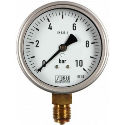 SUKU Manometr nerezový typ 5331 D 100 0 - 400 kPa G1/2" – Hledejceny.cz