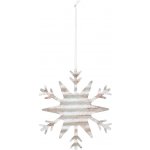 Kovová vánoční ozdoba průměr 11,7 cm ICE SNOWFLAKE House Doctor stříbrná – Hledejceny.cz
