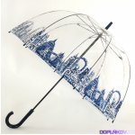 Fulton průhledný holový deštník Birdcage-2 LONDON ICONS – Sleviste.cz