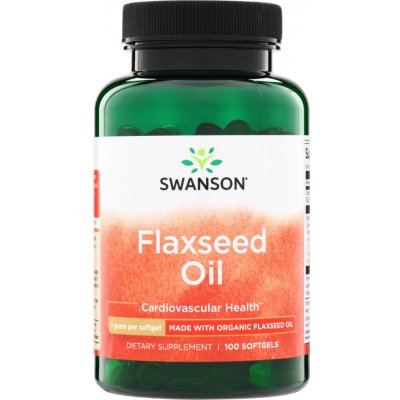 Swanson Flaxseed Oil 1000 mg 100 kapslí – Hledejceny.cz