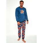 Cornette 456/174 Pumpkin pánské pyžamo dlouhé modré – Zboží Dáma